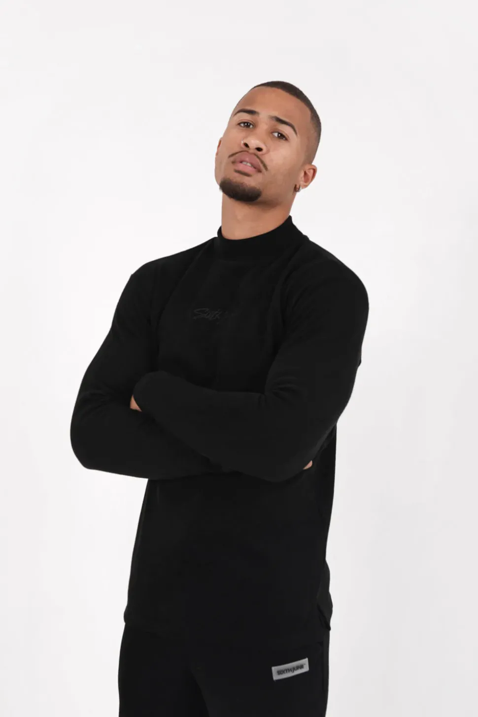 Pull Maille Logo Signature Noir