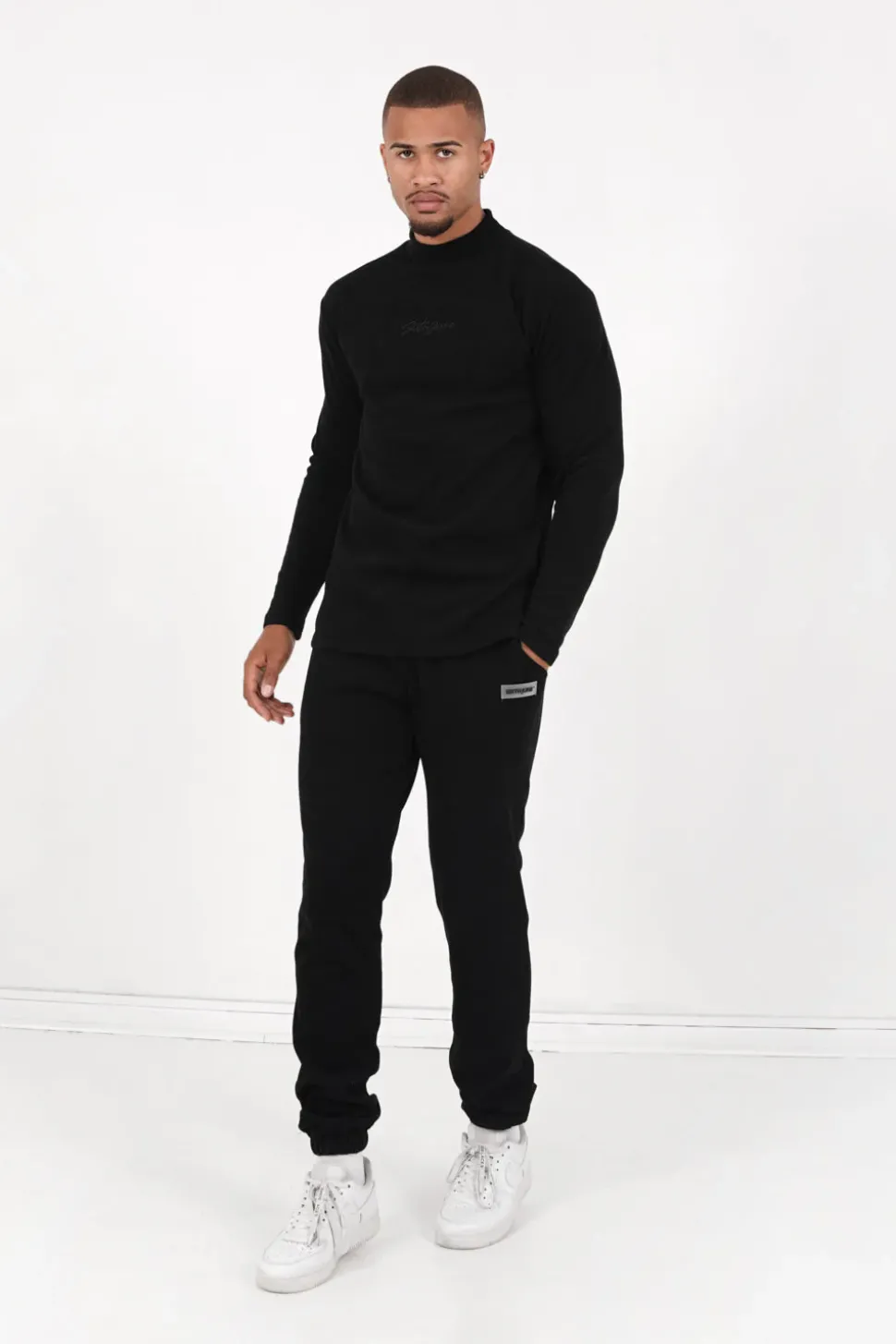 Pull Maille Logo Signature Noir