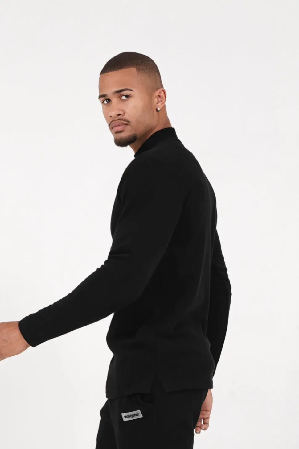 Pull Maille Logo Signature Noir