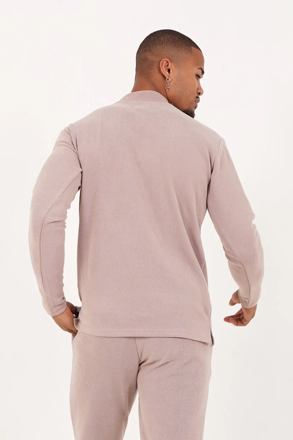 Pull Maille Logo Signature Beige