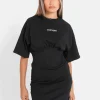 Robe Corset Broderie Noir