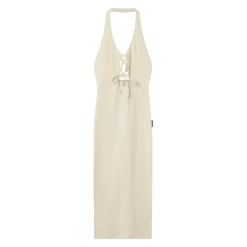 Robe Cotele Cordons Beige