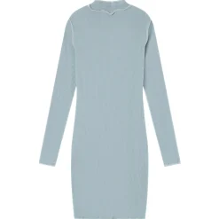 Robe Couture Surfilee Bleu