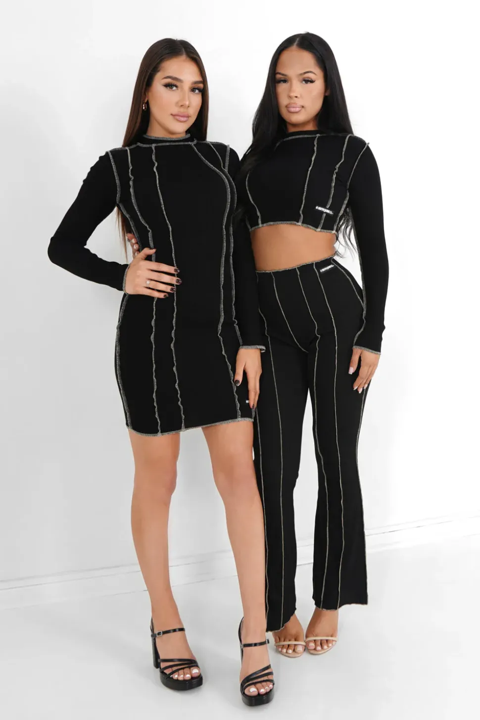 Robe Couture Surfilee Noir