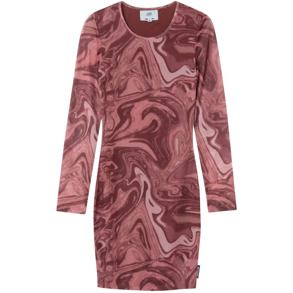 Robe Mesh Encre Rose