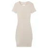 Robe Ouverture Dos Beige