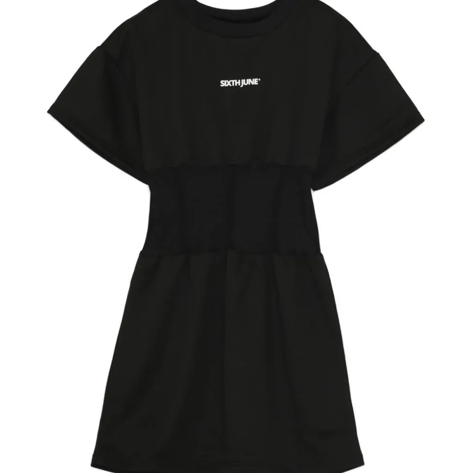 Robe T-Shirt Corset Noir