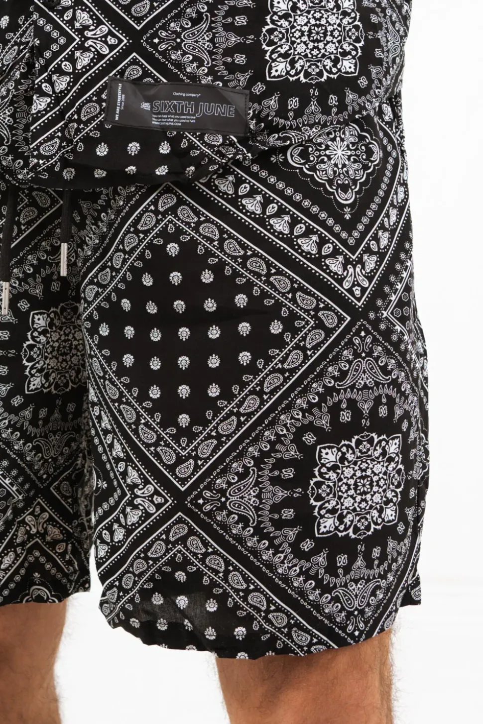 Short Bandana Fluide Noir