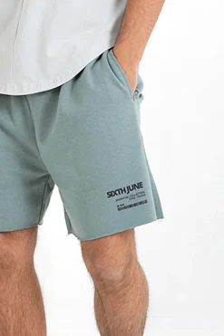 Short Barcode Bords Francs Vert Fonce