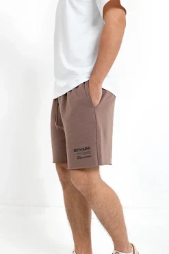 Short Barcode Bords Francs Marron Fonce