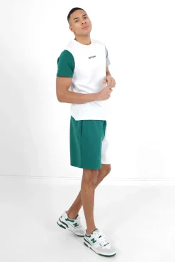 Short Bicolore Logo Vert