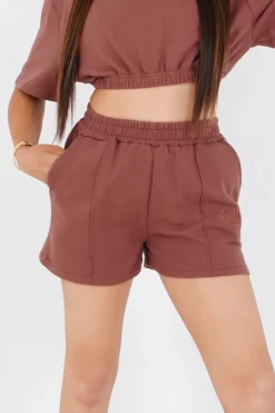 Short Confort Logo Marron
