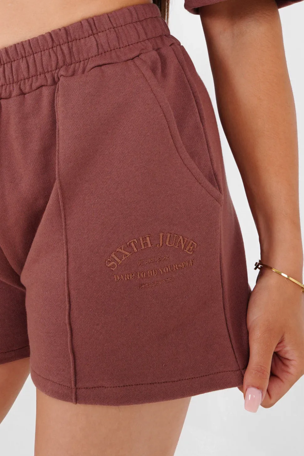 Short Confort Logo Marron