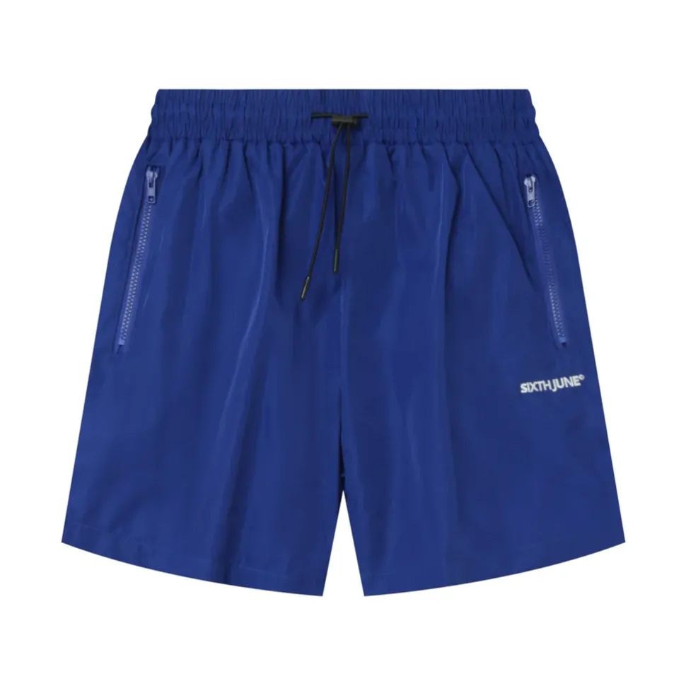 Short De Bain Logo Bleu Fonce