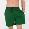 Short De Bain Logo Vert Fonce
