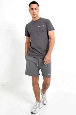 Short Essential Logo Gris Fonce