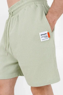 Short Gaufre Vert Clair