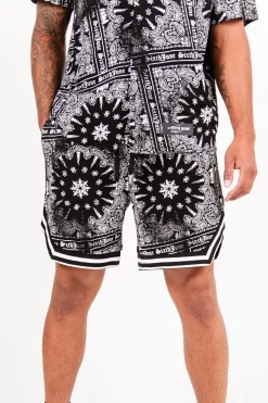 Short Imprime Bandana All-Over Noir