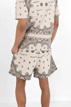 Short Imprime Bandana Beige