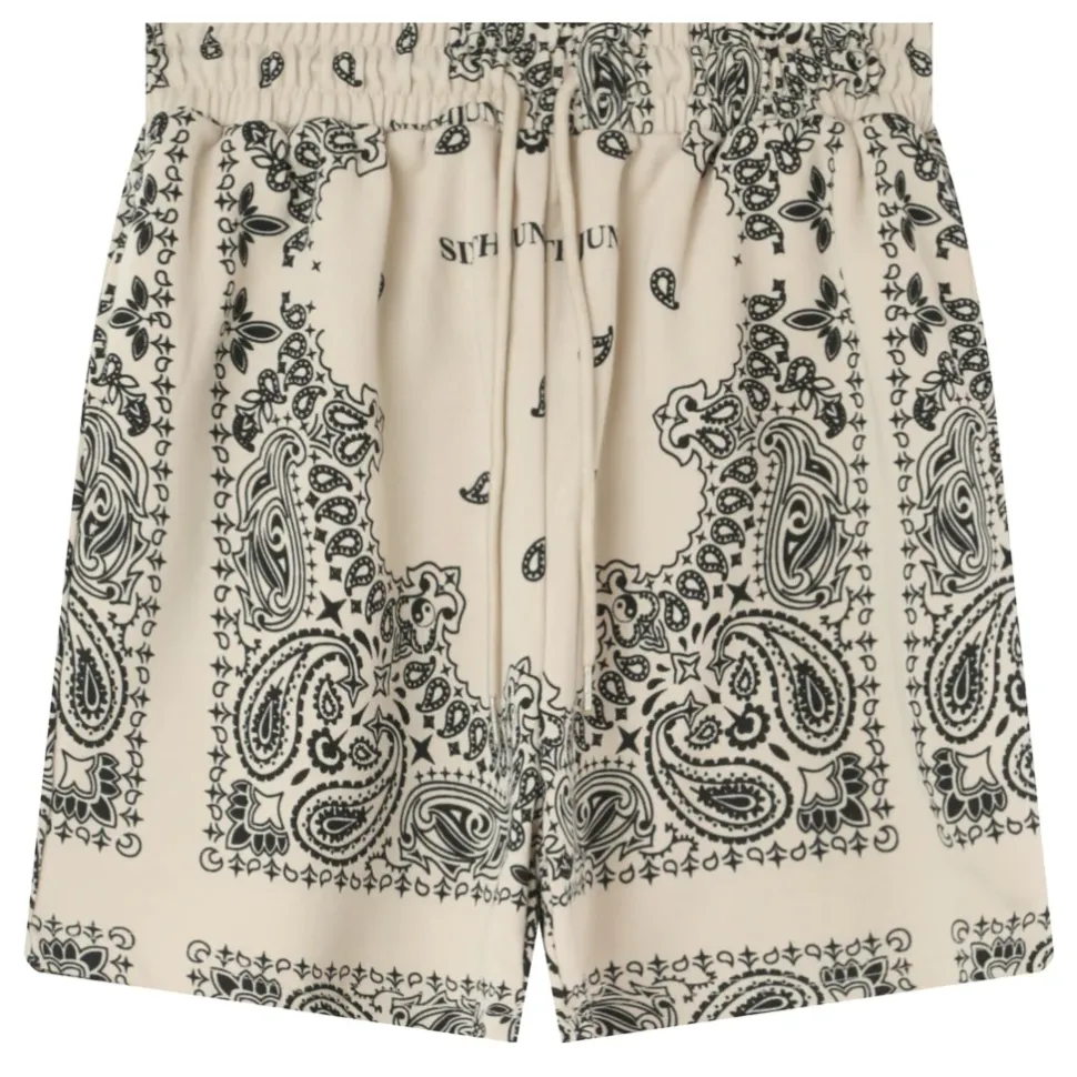 Short Imprime Bandana Beige