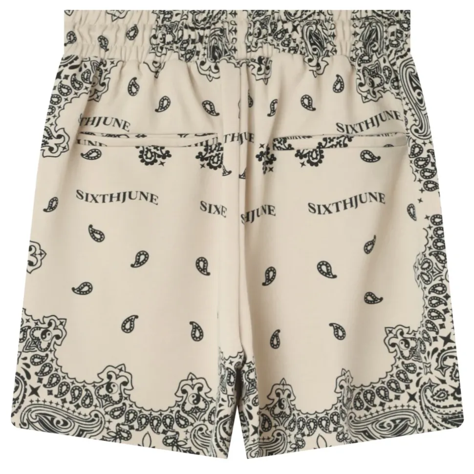 Short Imprime Bandana Beige
