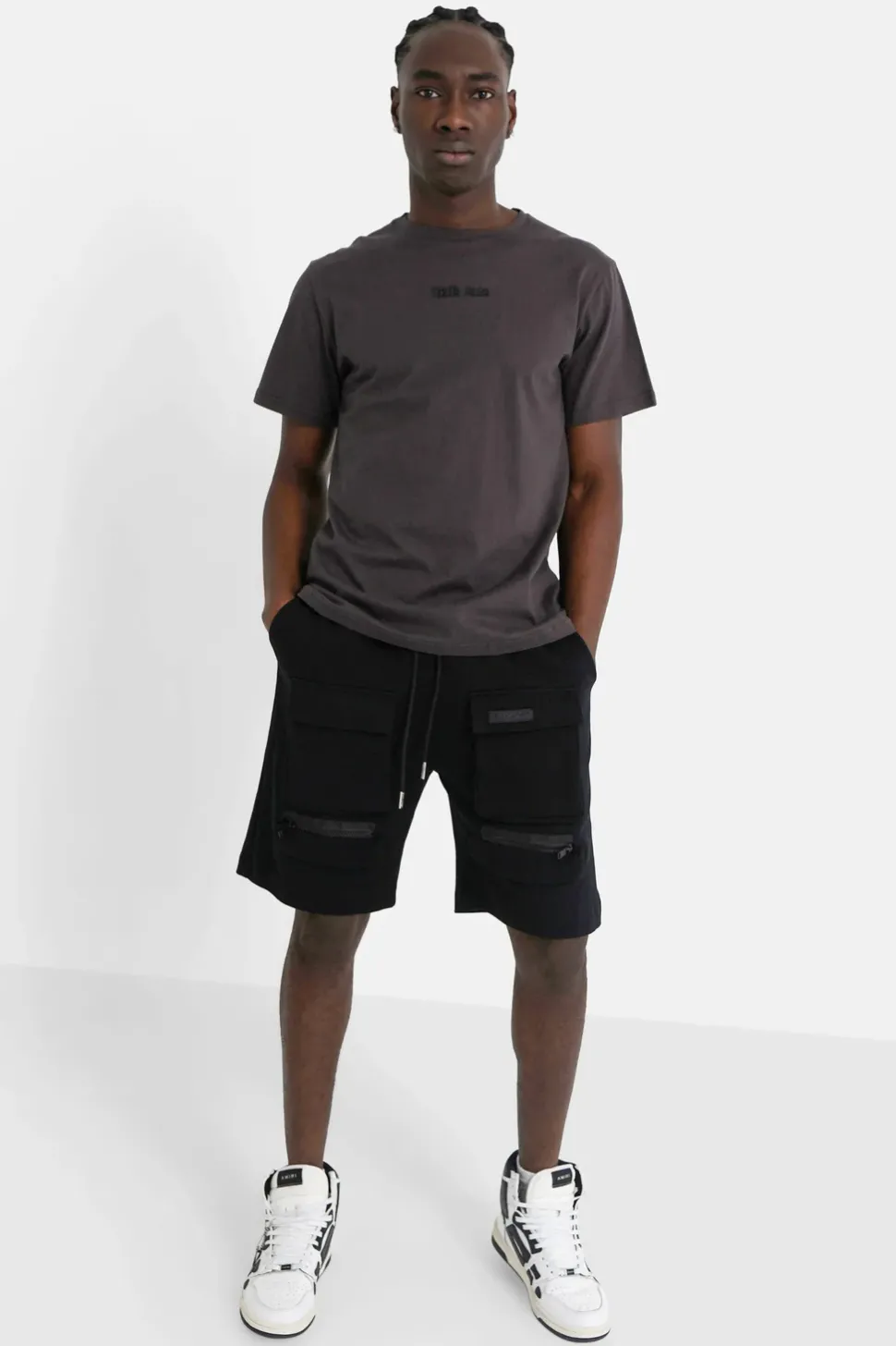 Short Jersey Poches Cargo Noir