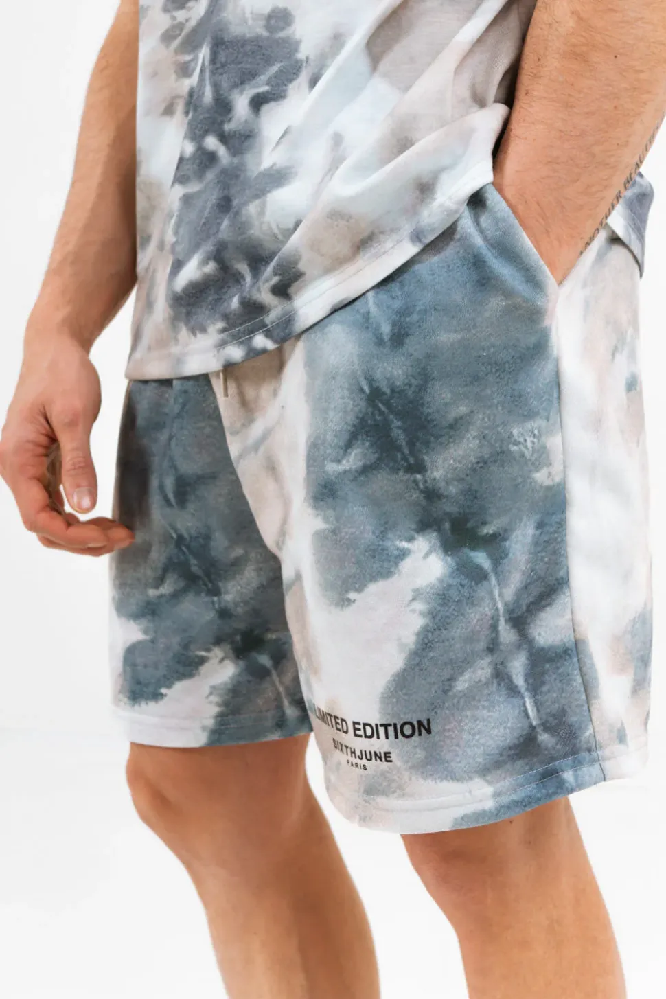 Short Limited Edition Tie Dye Bleu Clair