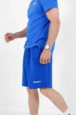 Short Logo Imprime Bleu