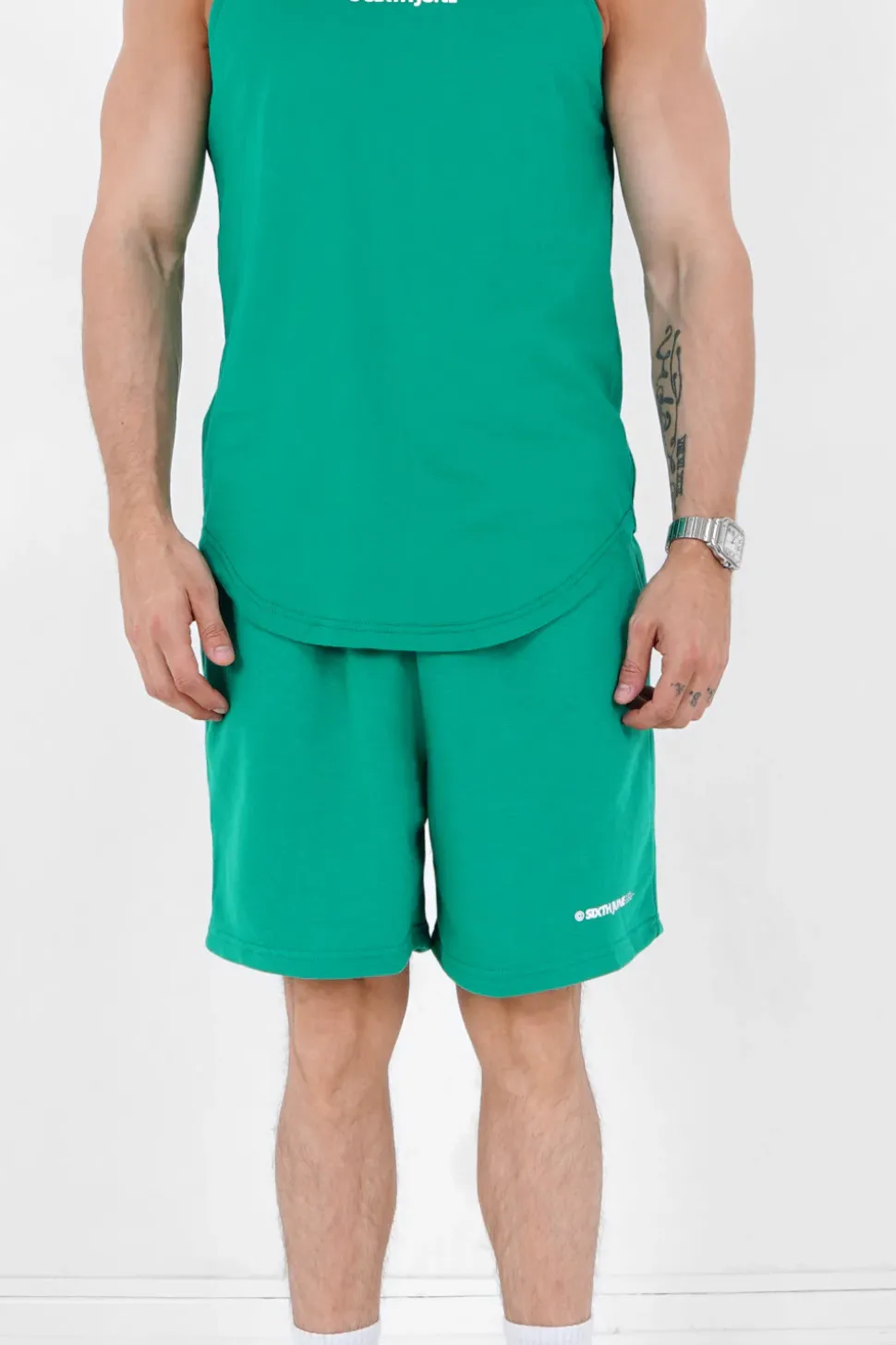 Short Logo Imprime Vert