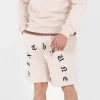 Short Logo Incurve Gothique Beige