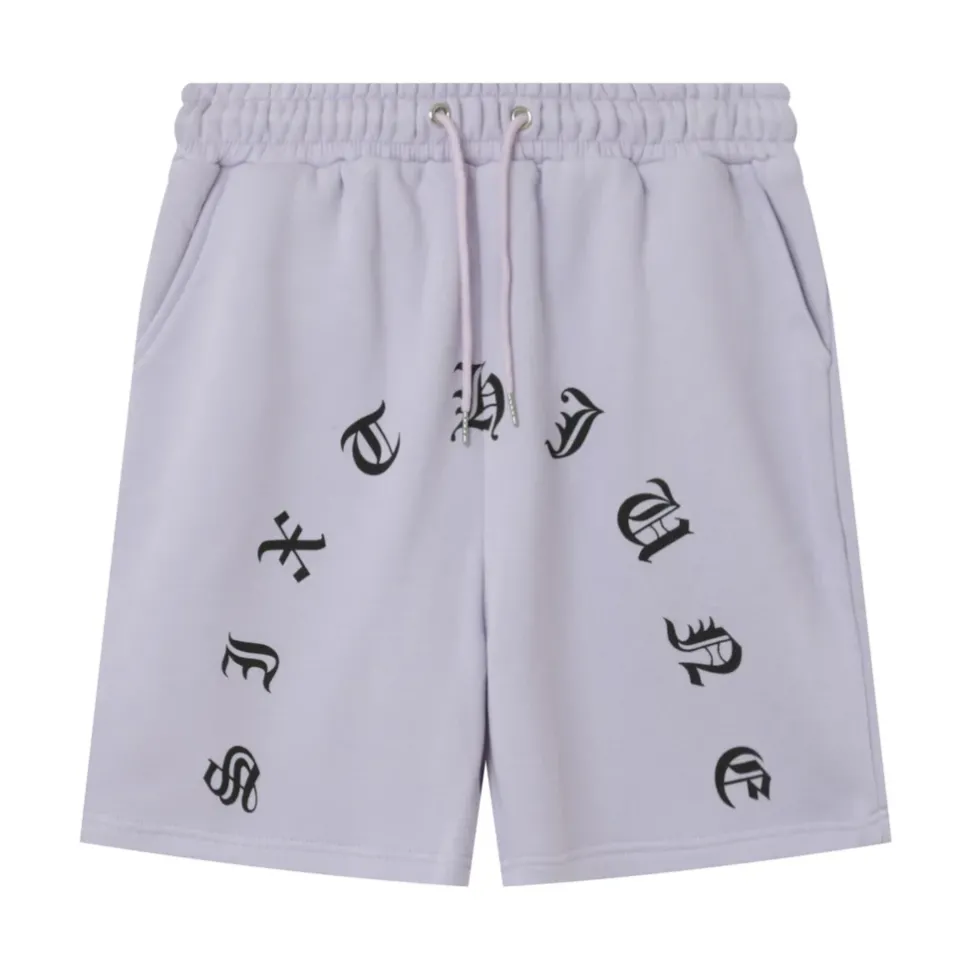Short Logo Incurve Gothique Violet Clair