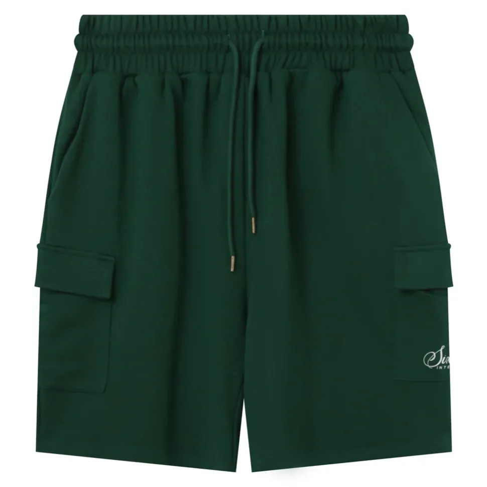 Short Logo Signature Vert Fonce