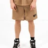 Short Mesh Logo Beige