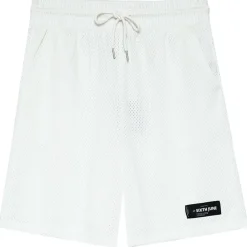 Short Mesh Logo Blanc