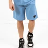 Short Mesh Logo Bleu
