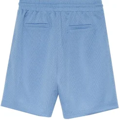 Short Mesh Logo Bleu