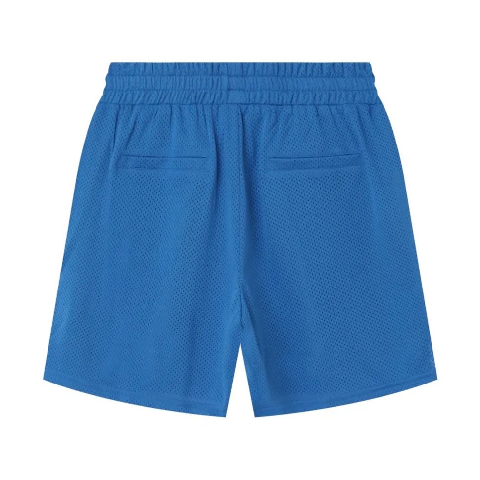 Short Mesh Logo Bleu