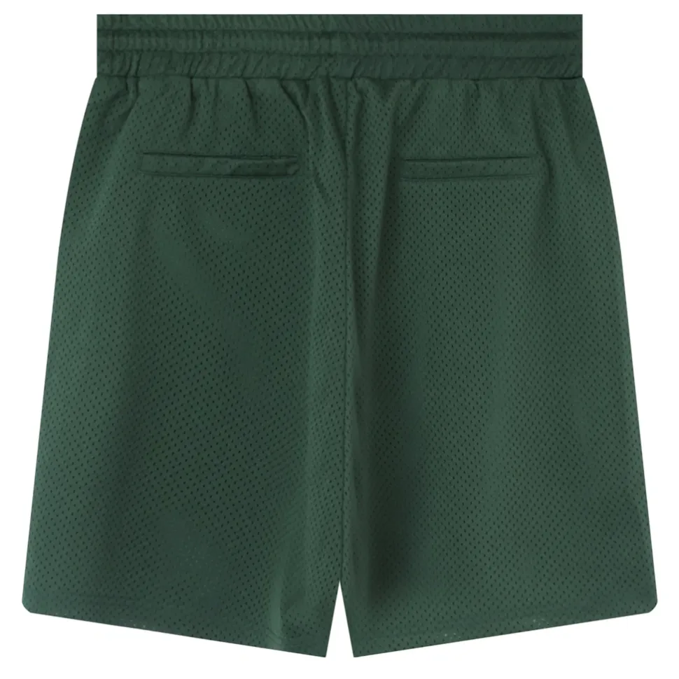 Short Mesh Logo Vert Fonce