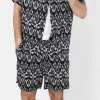 Short Motif Azteque Noir