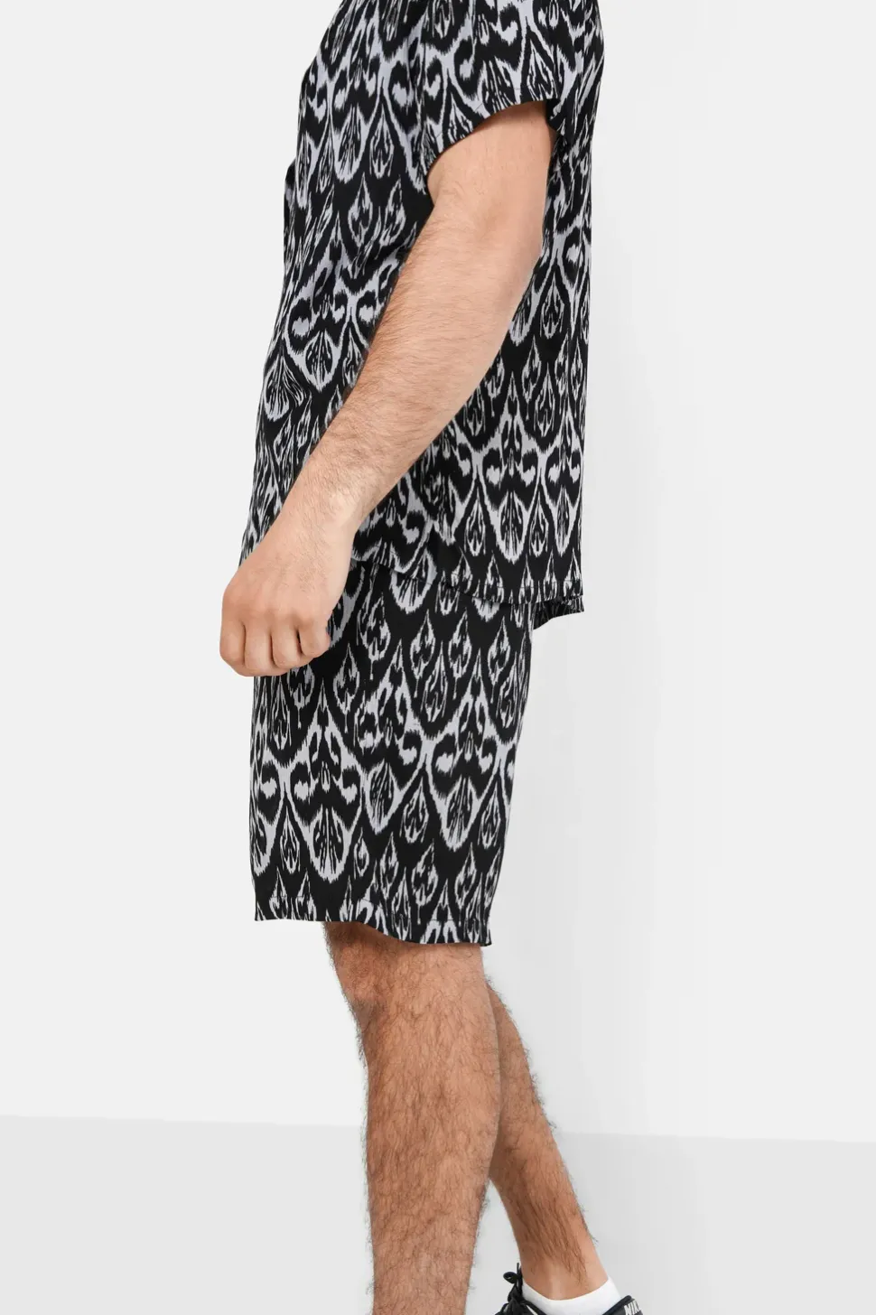Short Motif Azteque Noir