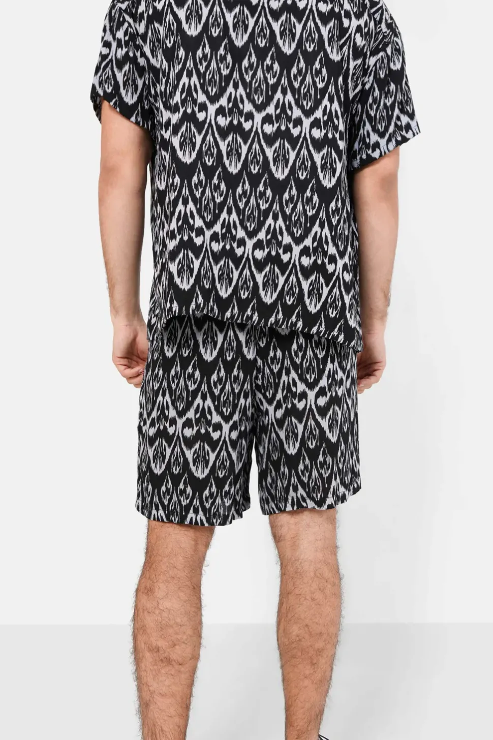 Short Motif Azteque Noir