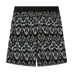 Short Motif Azteque Noir