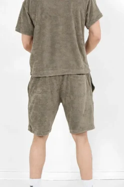 Short Towel Monogramme Vert Kaki
