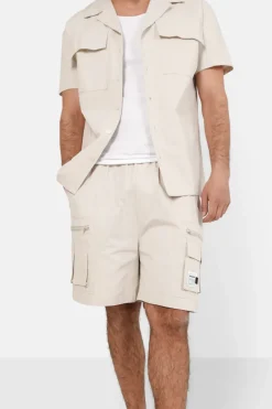 Short Utilitaire Poches Beige