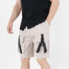 Short Utilitaire Sangles Beige