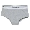 Shorty Long Bande Elastique Gris