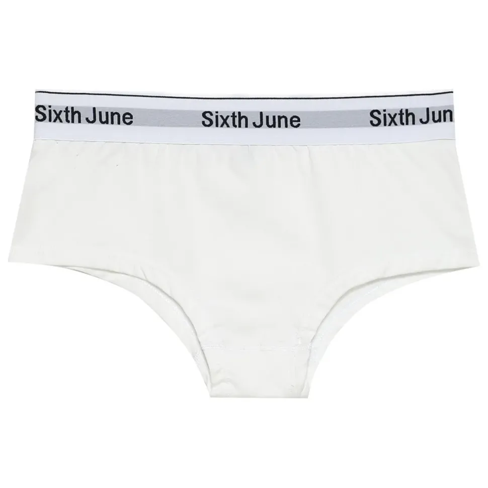 Shorty Long Bande Elastique Blanc
