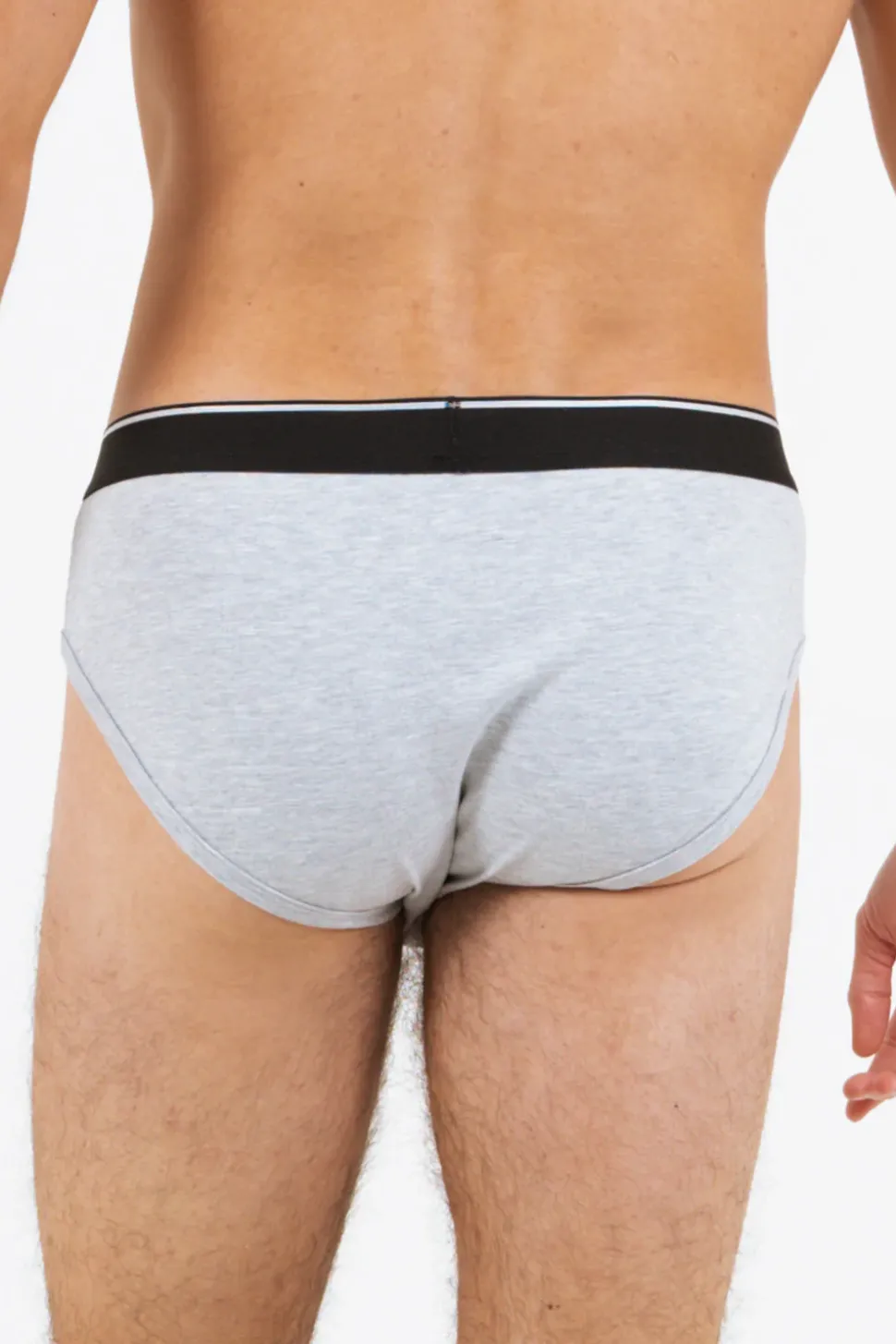 Slip Uni Bande Gris