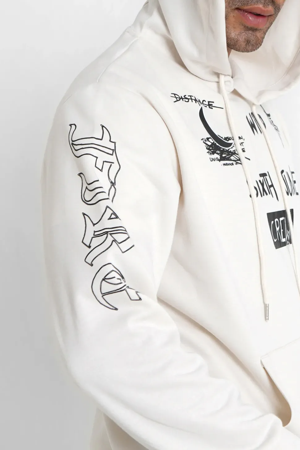 Sweat A Capuche Crew Beige