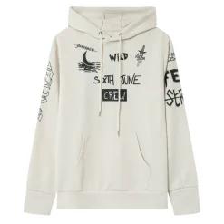 Sweat A Capuche Crew Beige